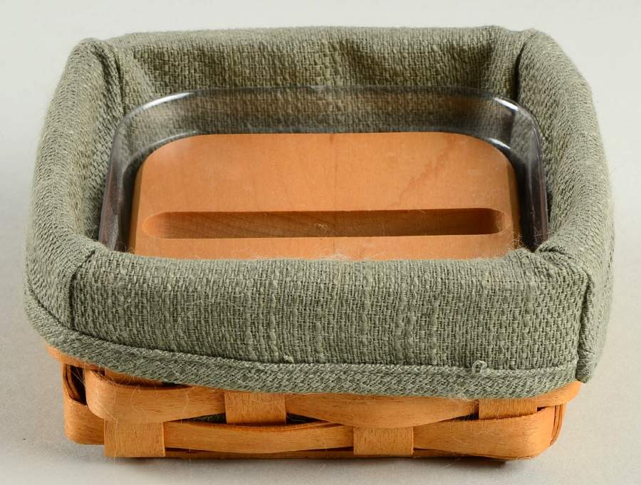 Baskets Stuck on You Basket & Weight W/Liner & Protector by Longaberger-1
