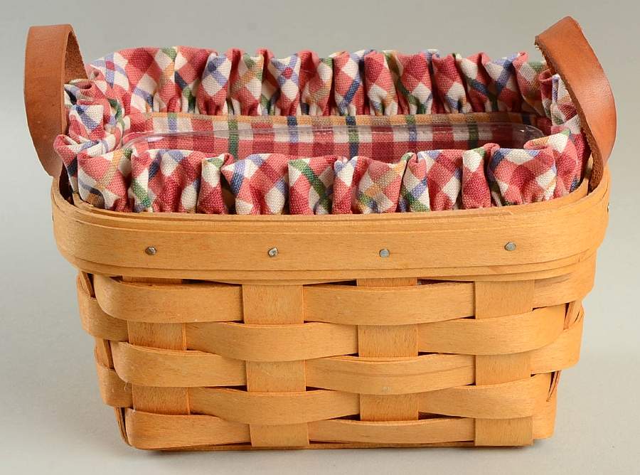 Baskets Tea Basket & Liner with Divided Protector by Longaberger-1