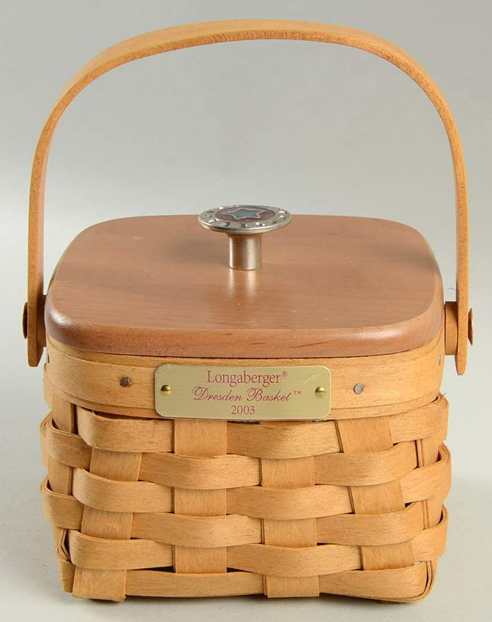 Baskets 2003 Dresden Tour(C) & Lid w/Protector by Longaberger-1