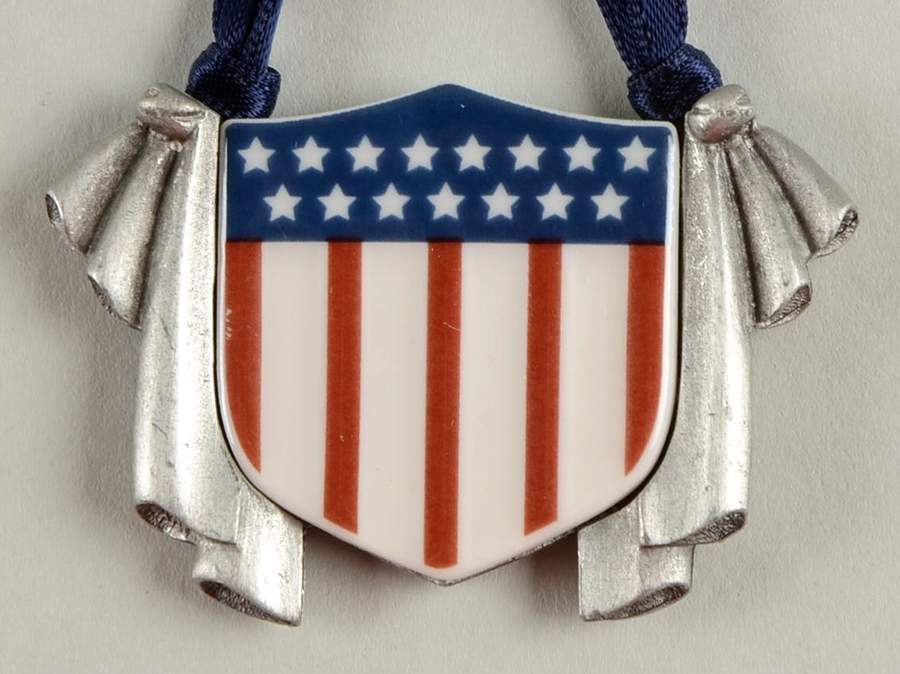 Baskets All American Shield Basket Charm Tie-On for Basket by Longaberger-1