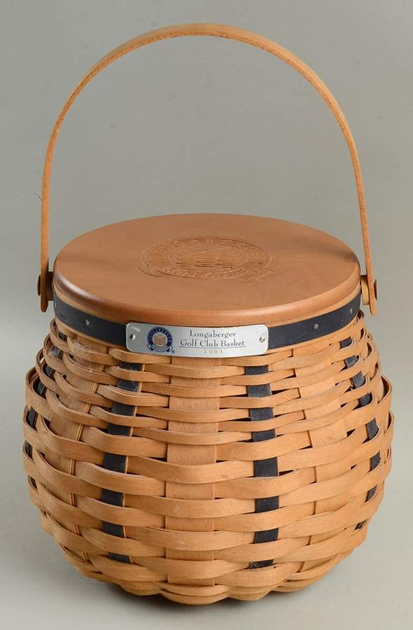 Baskets 2003 Golf Club Basket & Lid w/Protector by Longaberger-1