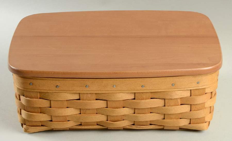 Baskets Vacation Keepsake Basket & Lid w/Protector by Longaberger-1