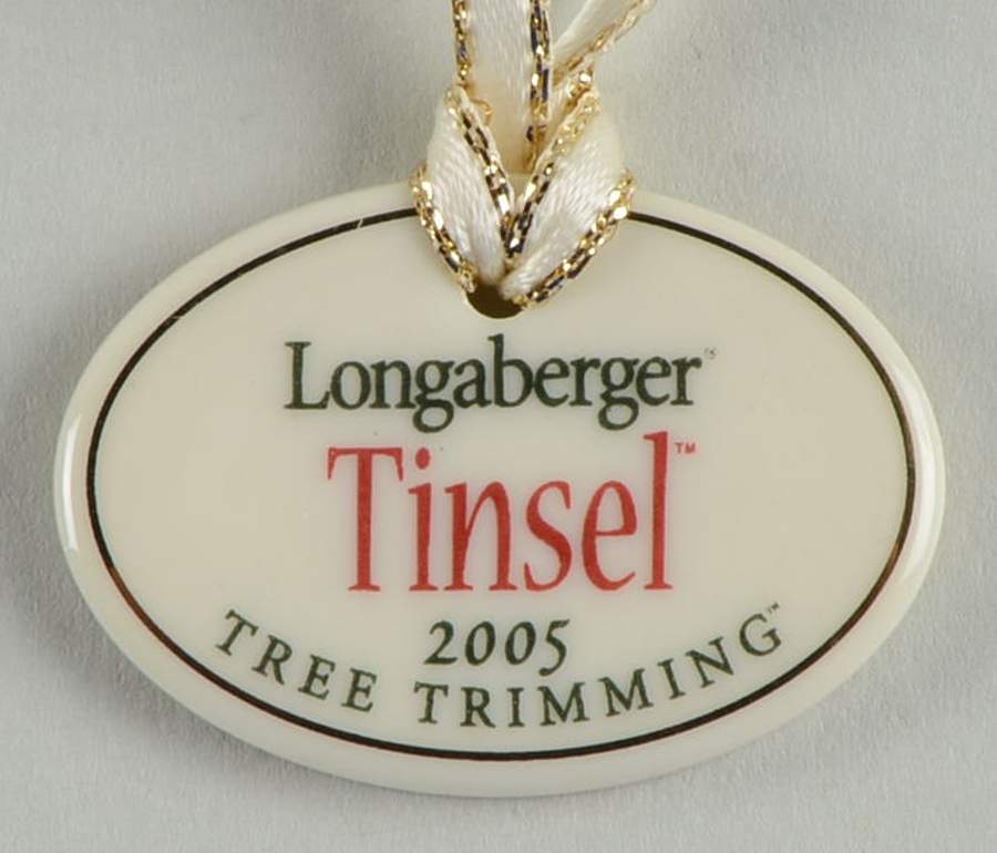 Baskets Tinsel Basket Charm Tie-On by Longaberger-1
