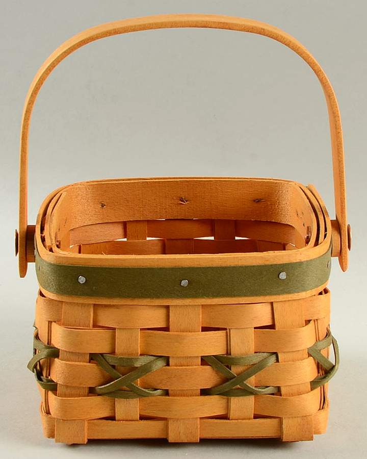 Baskets Green Let It Snow Basket by Longaberger-1