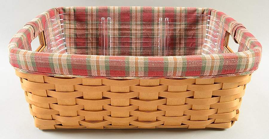 Baskets Medium Storage Solutions Basket&Liner w/Protector by Longaberger-1