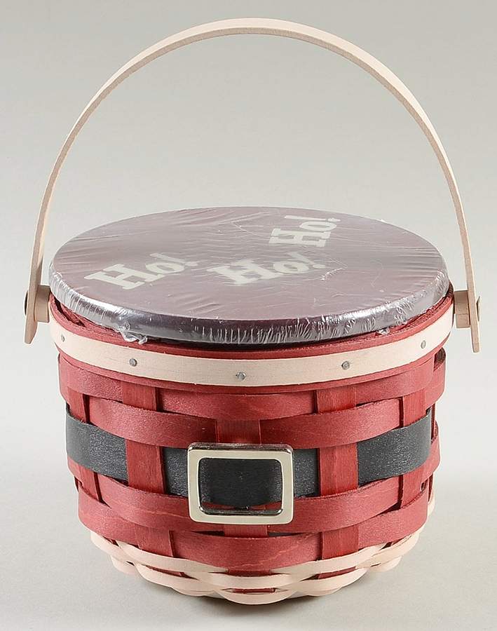 Baskets Santa's Belly Basket & Lid w/Liner & Protector by Longaberger-1