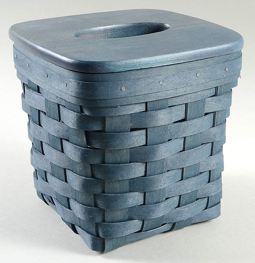 Baskets Tall Tissue Basket & Lid with Protector by Longaberger-1