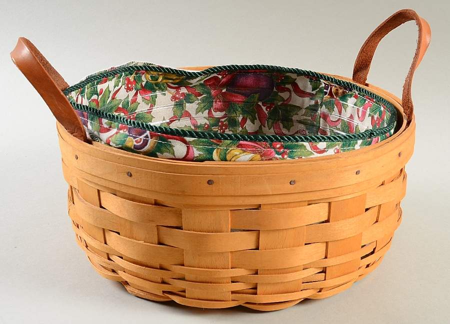 Baskets Darning Basket & Liner with Protector by Longaberger-1