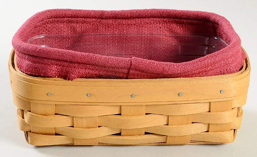 Baskets Biscuit Basket & Liner with Protector (2004) by Longaberger-1