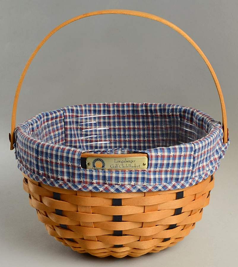 Baskets 2002 Golf Club Basket & Liner w/Protector by Longaberger-1