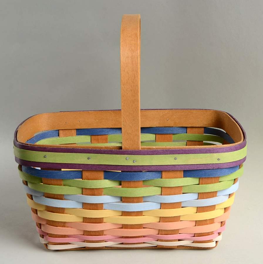 Baskets Summertime Stripe Spring Basket by Longaberger-1