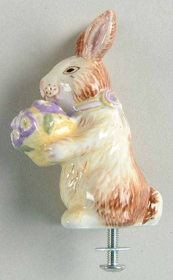 Baskets Bunny Lid Knob for 2006 Easter Picket Pail by Longaberger-1