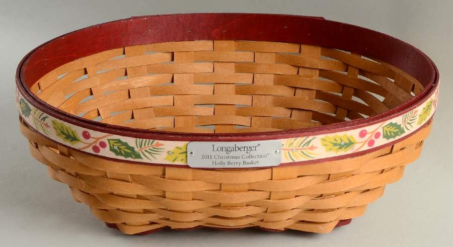 Baskets Red Holly Berry Basket by Longaberger-1