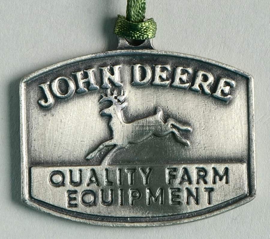 Baskets John Deere Pewter Basket Charm Tie-On by Longaberger-1