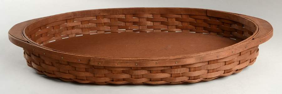 Baskets Oval Serving Tray Basket by Longaberger-1