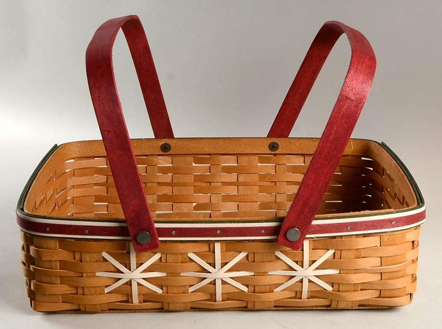 Baskets Large Snowflake Cookie Basket by Longaberger-1