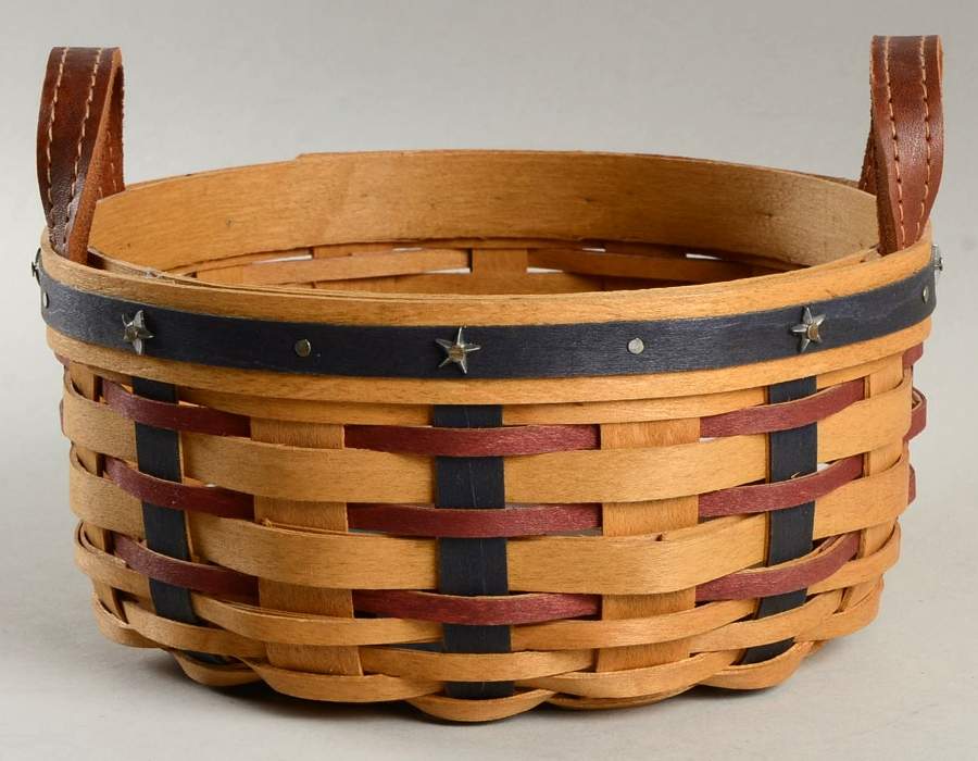 Baskets Proudly American Button Basket by Longaberger-1