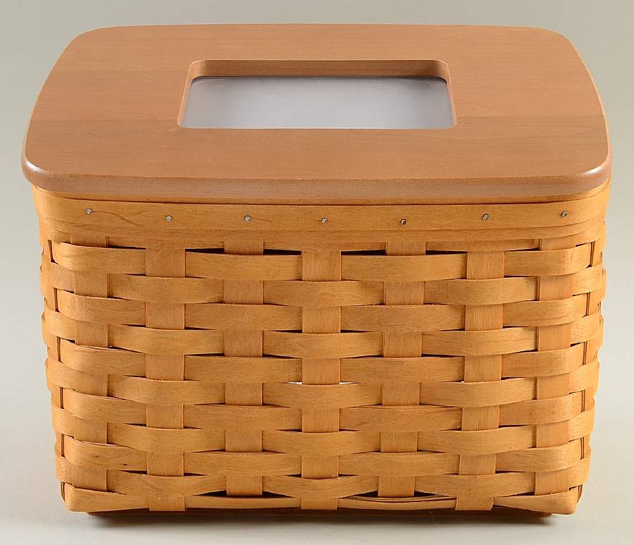 Baskets Media Basket & Lid by Longaberger-1