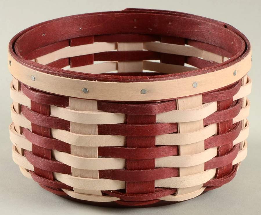 Baskets Red Peppermint Twist Basket by Longaberger-1