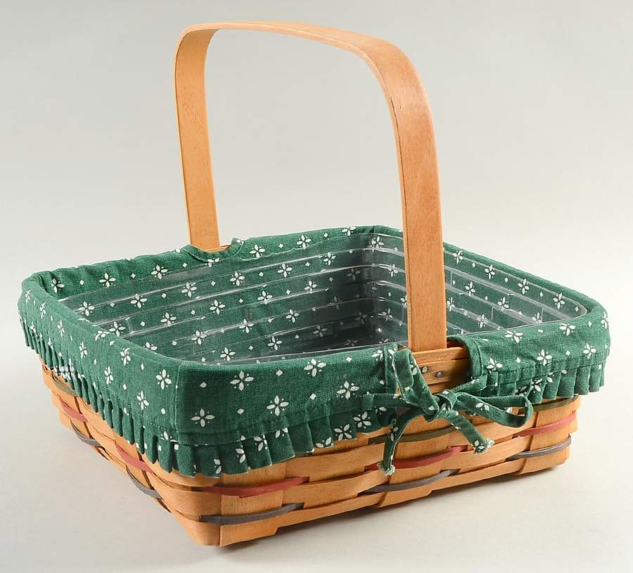 Baskets Pie Basket with Liner & Protector by Longaberger-1