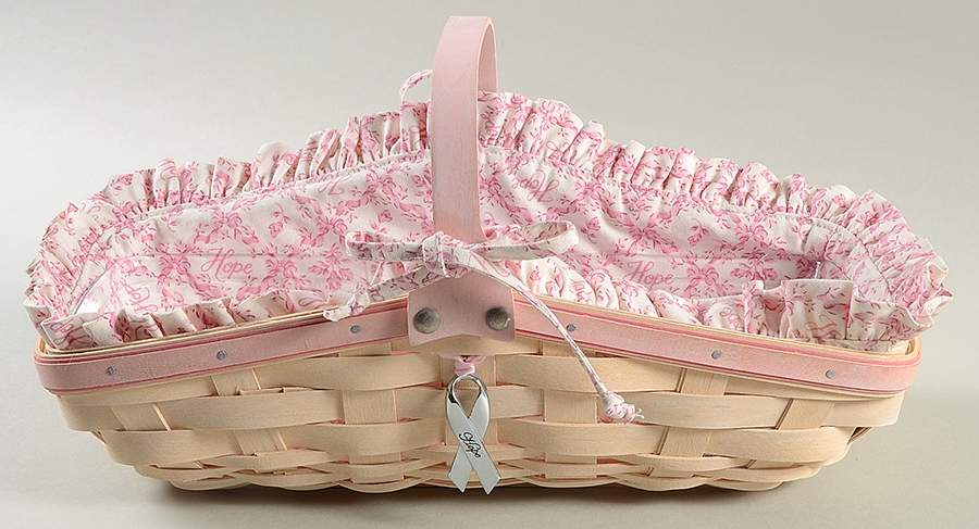 Baskets 2007 (4pc) Horizon of Hope Rosebud Basket by Longaberger-1