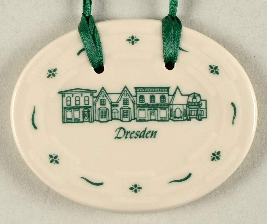 Baskets Green Dresden Tour Basket Charm Tie-On by Longaberger-1