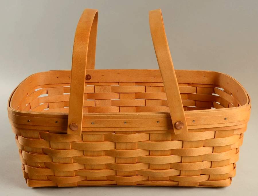 Baskets 2 Handle Small Market Basket by Longaberger-1