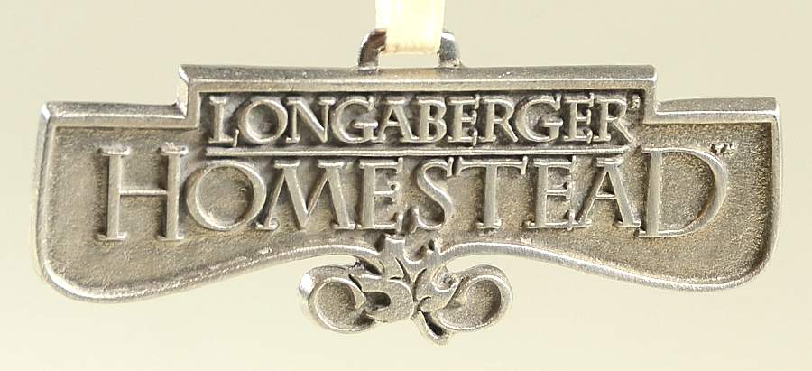 Baskets Pewter Homestead Basket Charm Tie-On by Longaberger-1