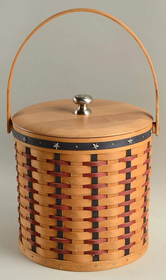 Baskets Proudly American Ice Bucket & Lid by Longaberger-1