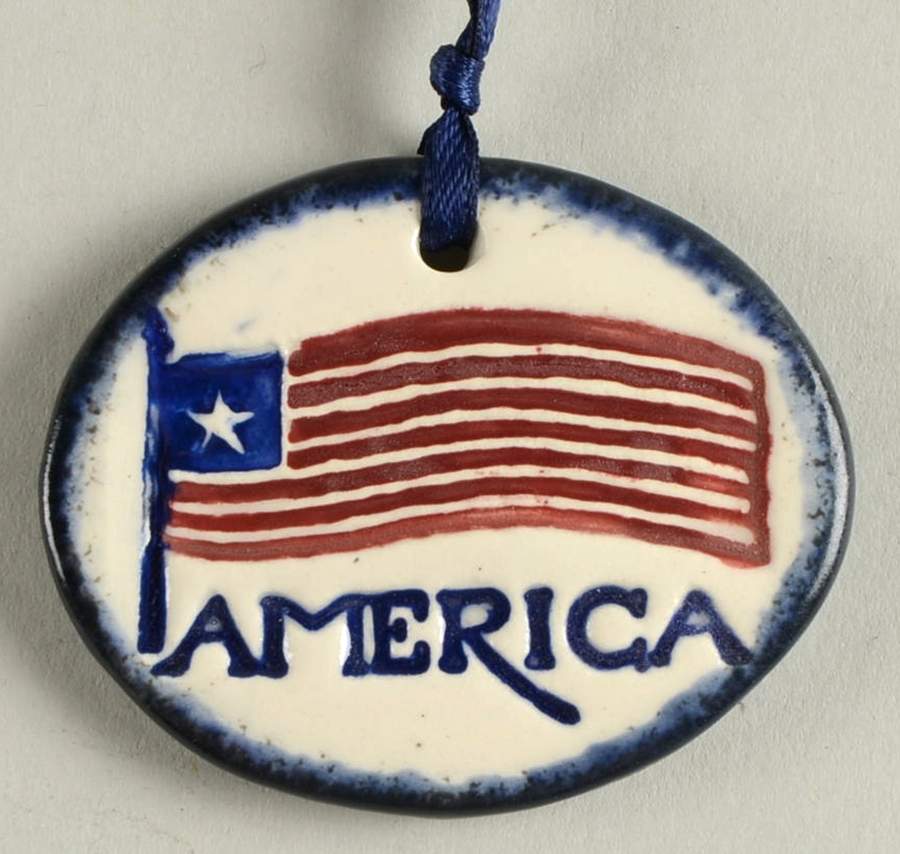 Baskets "America" Flag Basket Charm Tie-On by Longaberger-1