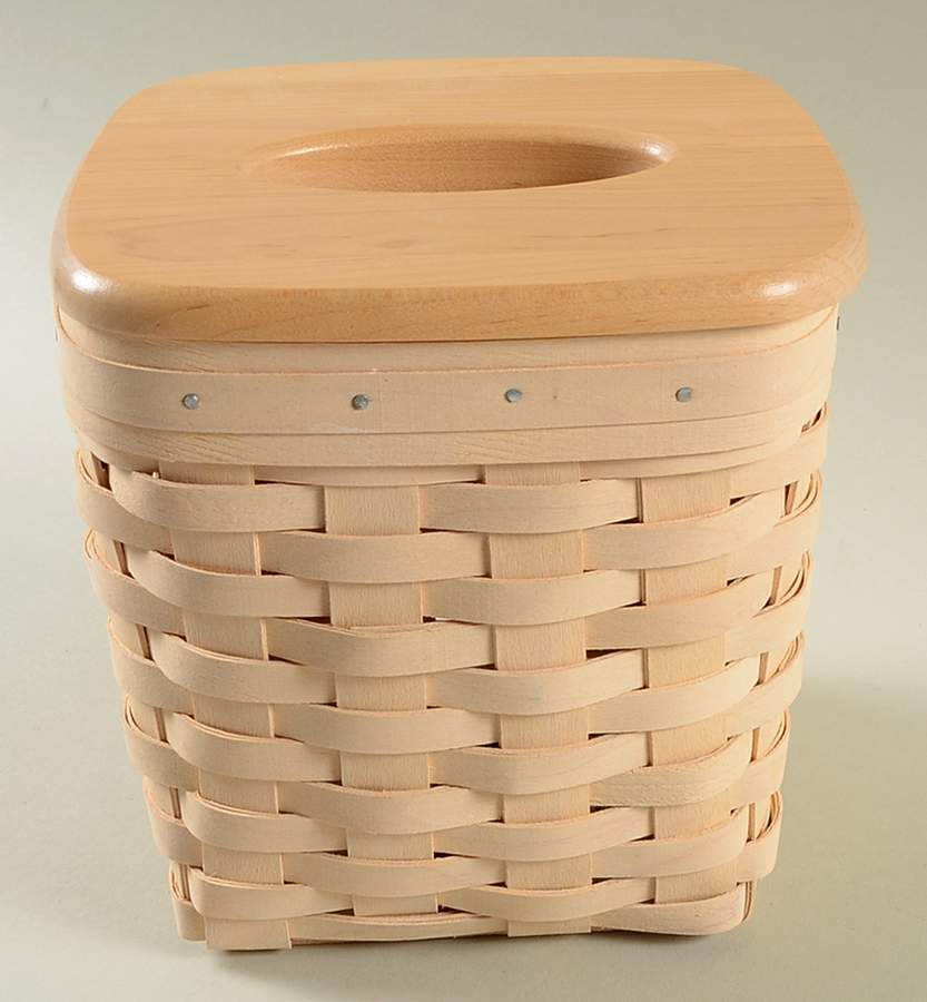 Baskets Tall Tissue Basket & Lid by Longaberger-1