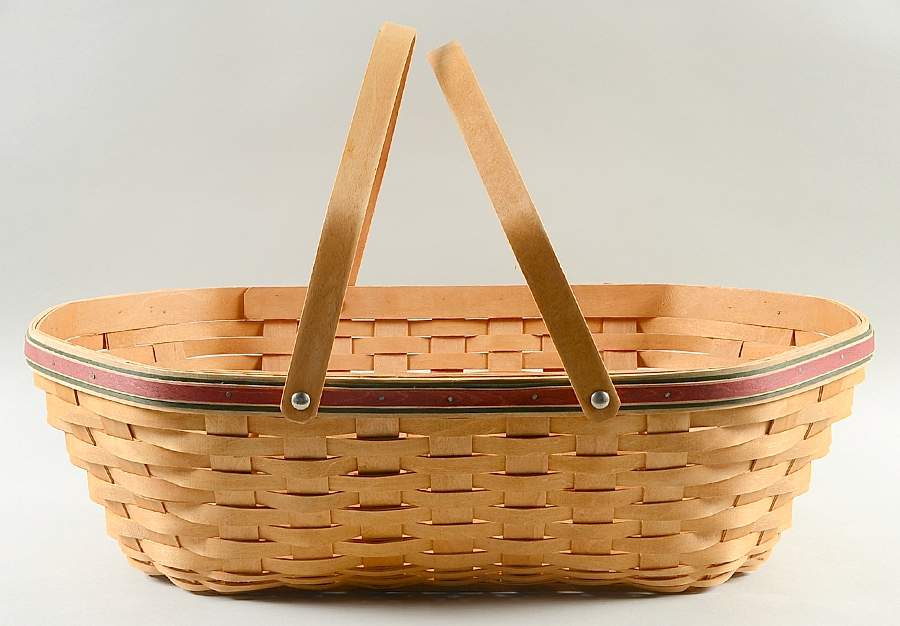 Baskets Red Nature's Holiday Hostess Basket by Longaberger-1