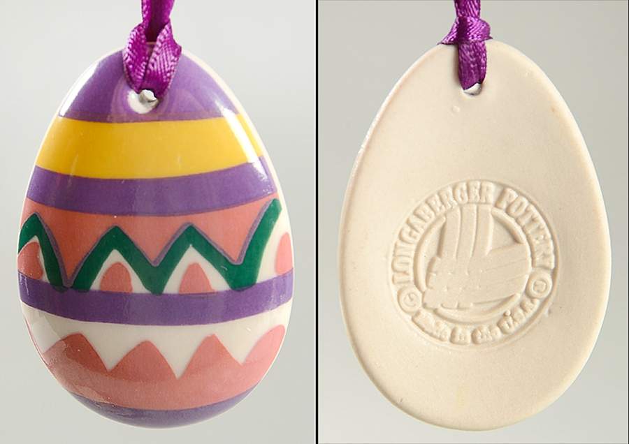 Baskets 1996 Easter Egg Tie-On Charm for Basket by Longaberger-1