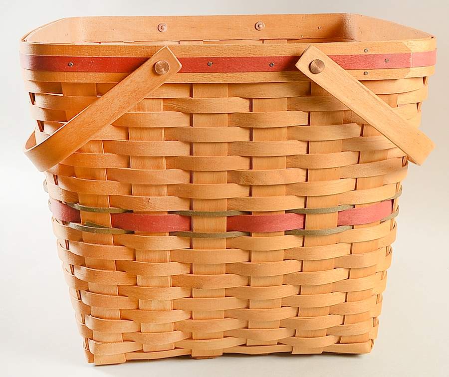 Baskets Red Evergreen Basket by Longaberger-1
