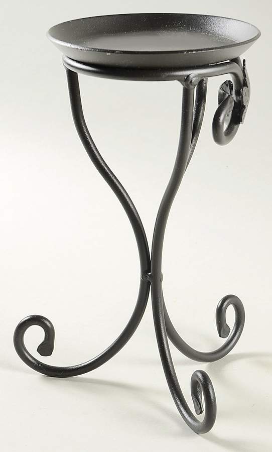 Baskets 8" Metal Pillar Candleholder by Longaberger-1