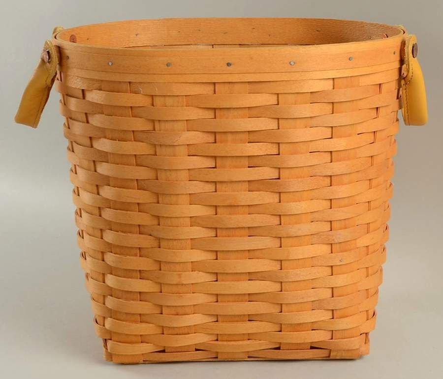 Baskets Small Oval Waste Basket by Longaberger-1
