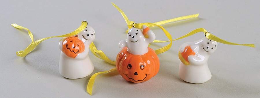 Baskets (3pc) Ghost Basket Charm Tie-On Set by Longaberger-1