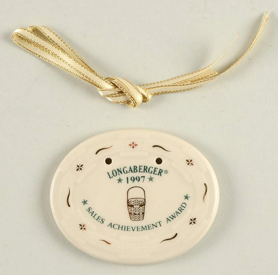 Baskets 1997 Sales Achievement Award Tie-On Charm by Longaberger-1