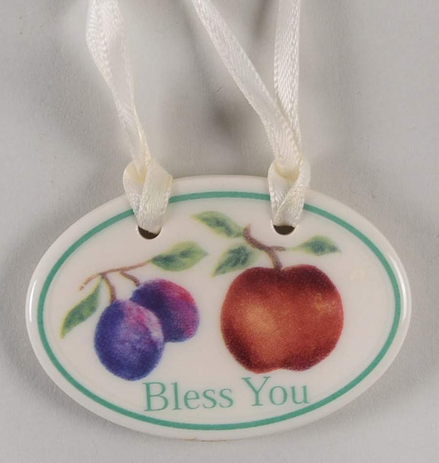 Baskets "Bless You" Fruit Medley Basket Charm Tie-On by Longaberger-1