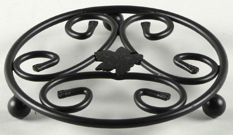 Baskets 6" Round Metal Trivet by Longaberger-1