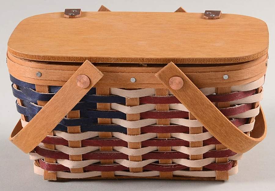 Baskets Life's a Picnic Miniature Market Basket by Longaberger-1