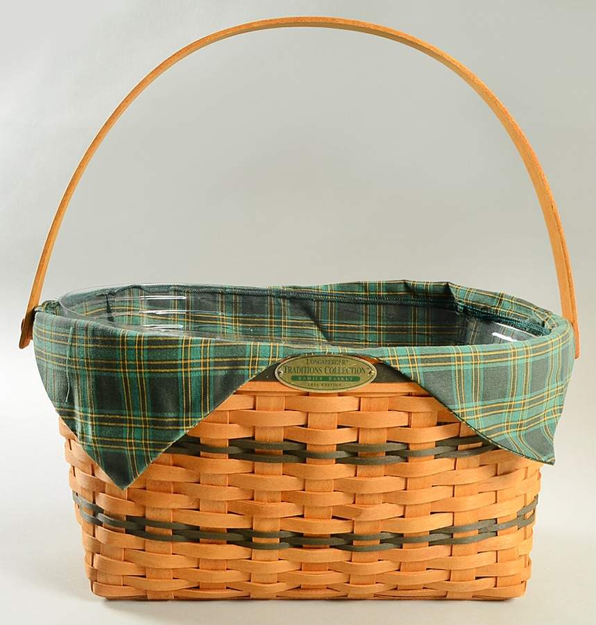 Baskets Traditions Family Basket W/Liner & Protector by Longaberger-1