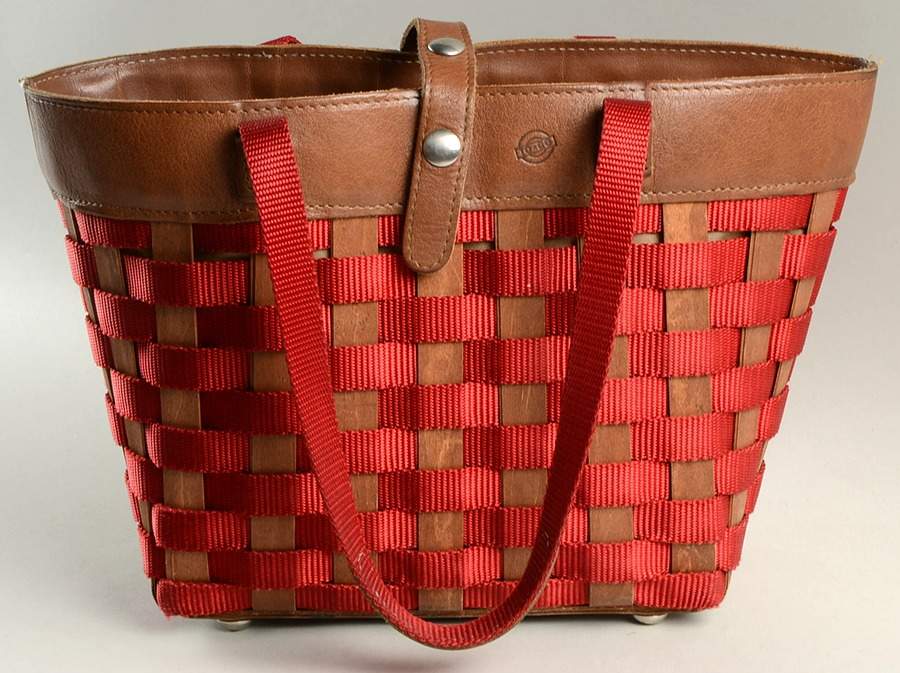 Baskets Small Shopping Tote Basket by Longaberger-1