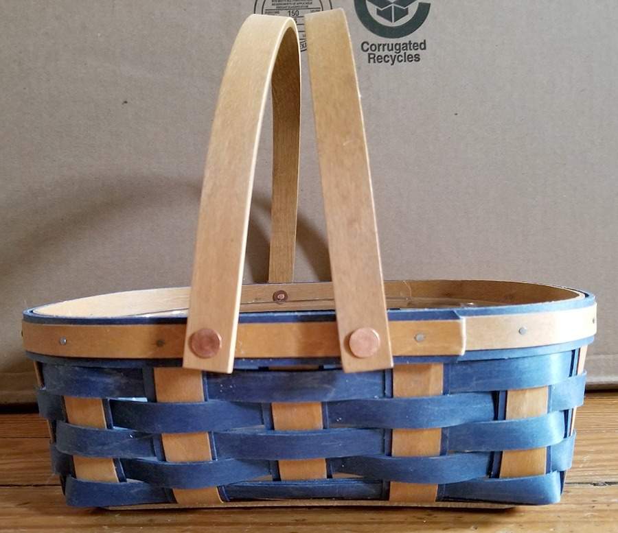 Baskets Woven Traditions Oval Muffin Basket by Longaberger-1