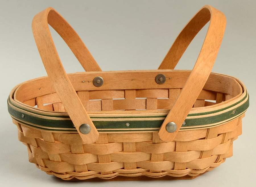 Baskets Green Nature's Berry Basket by Longaberger-1