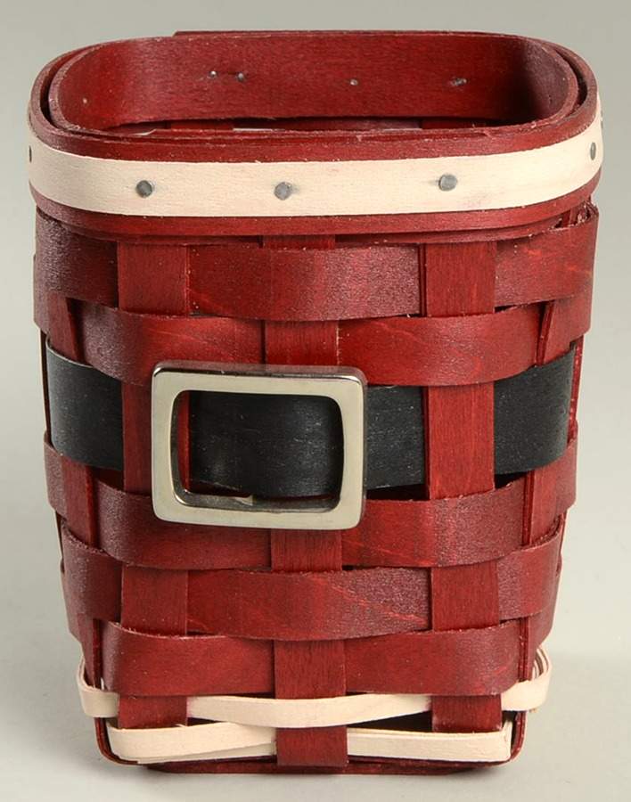 Baskets Santa Belly Square Pencil Basket by Longaberger-1