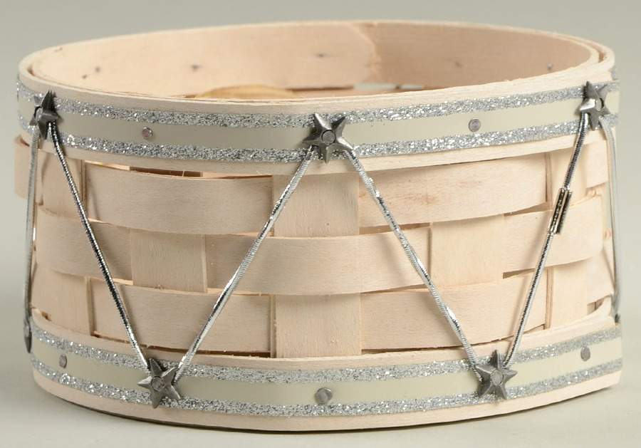 Baskets Whitewash Little Drum Basket by Longaberger-1