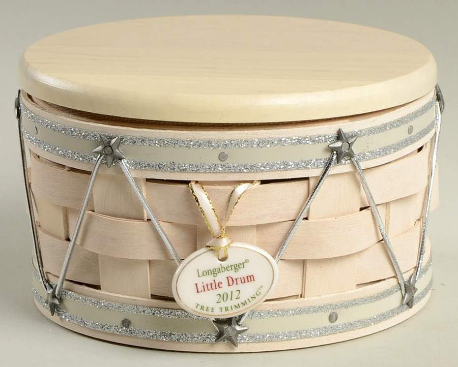 Baskets (5 Piece) Whitewash Little Drum Basket Set by Longaberger-1