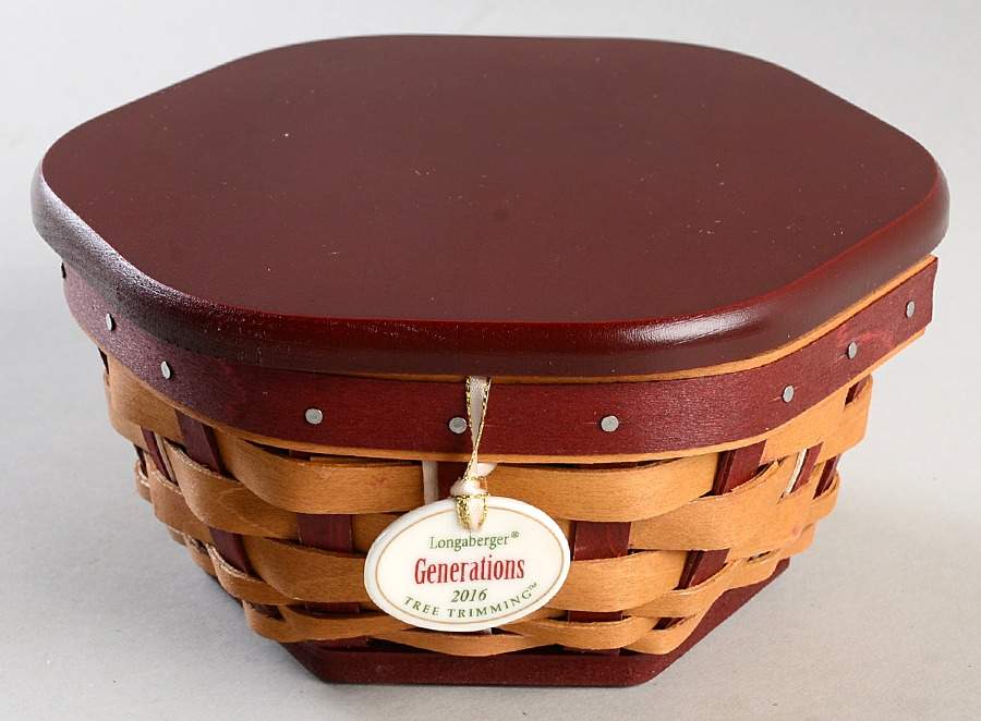 Baskets (4pc) Red Christmas Generations Basket Set by Longaberger-1