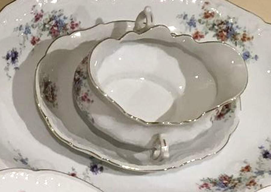 192 Gravy Boat with Attached Underplate by Lazarus Straus & Sons-1